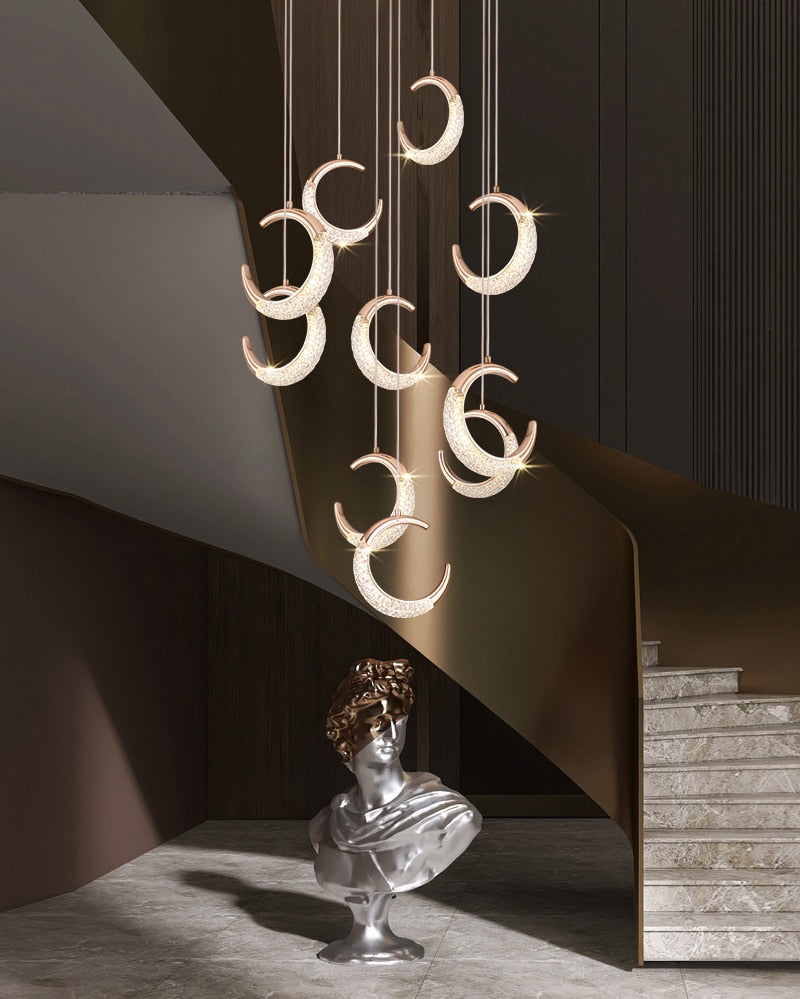 Ylk Half-Moon Modern LED Chandelier