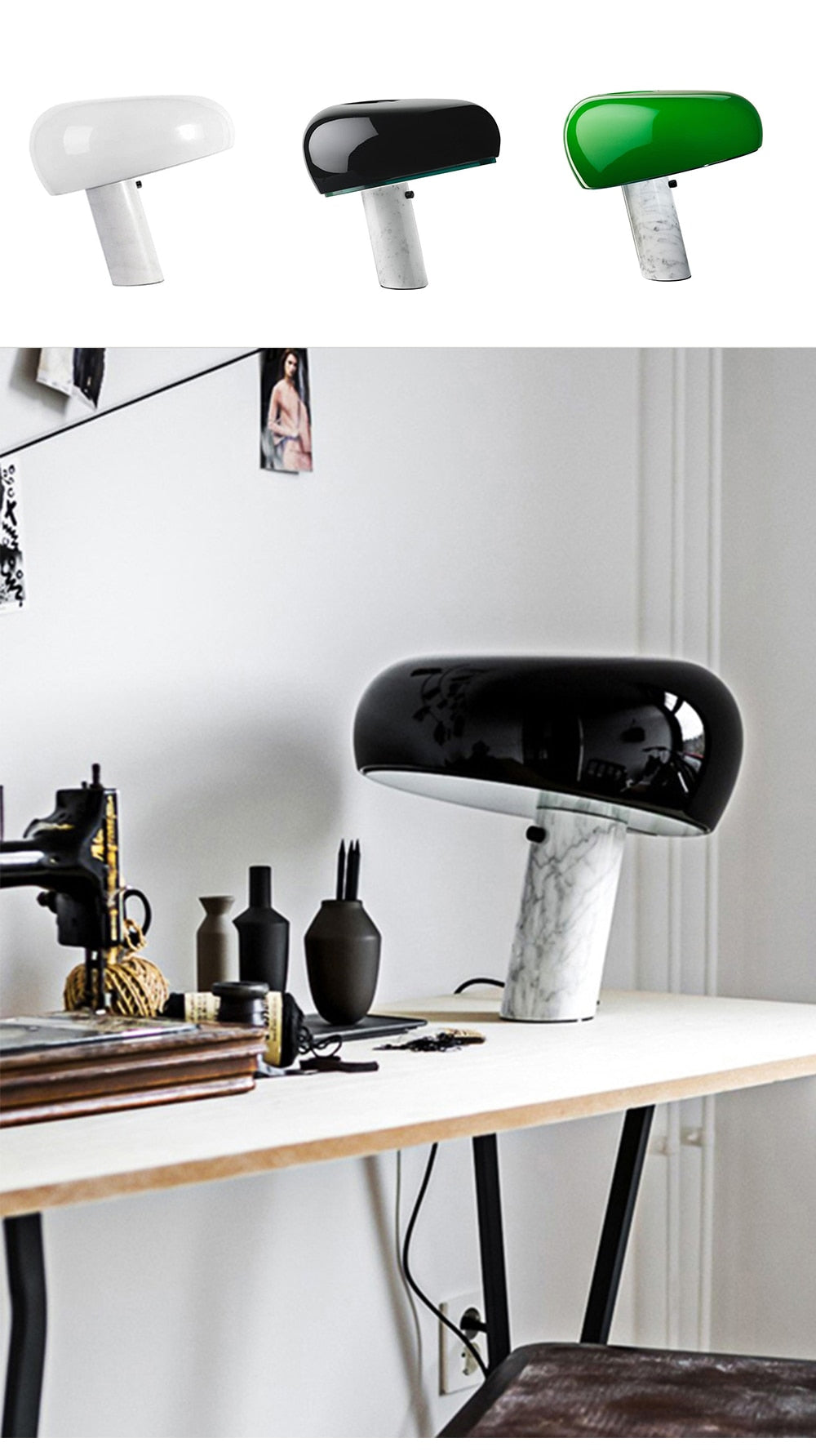 Mak 7-Style Glass Mushroom Lamp