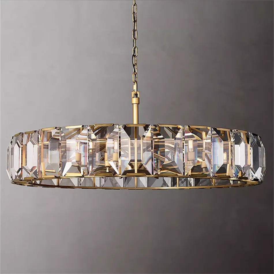 Navi Elegant Dimmable Crystal Chandelier
