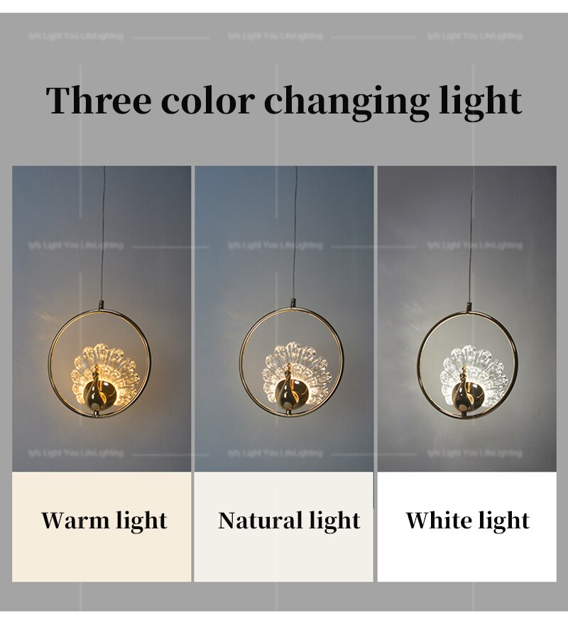 Lyf Peacock Lustre Pendant Light