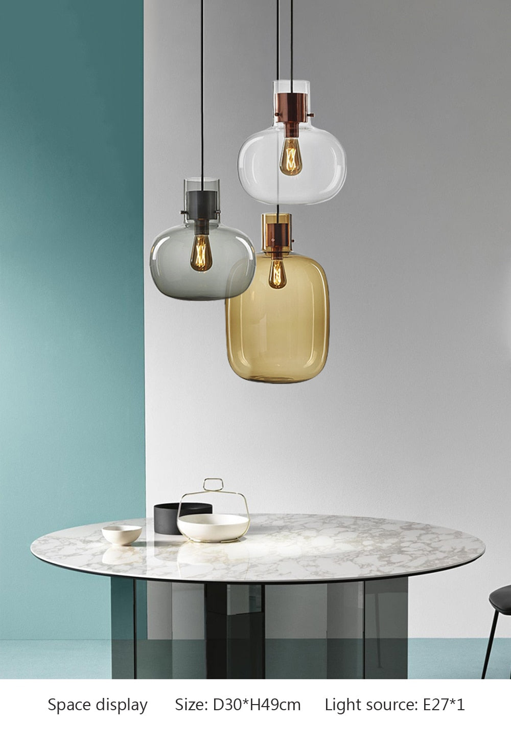 Wad Jar Vintage LED Pendant Light
