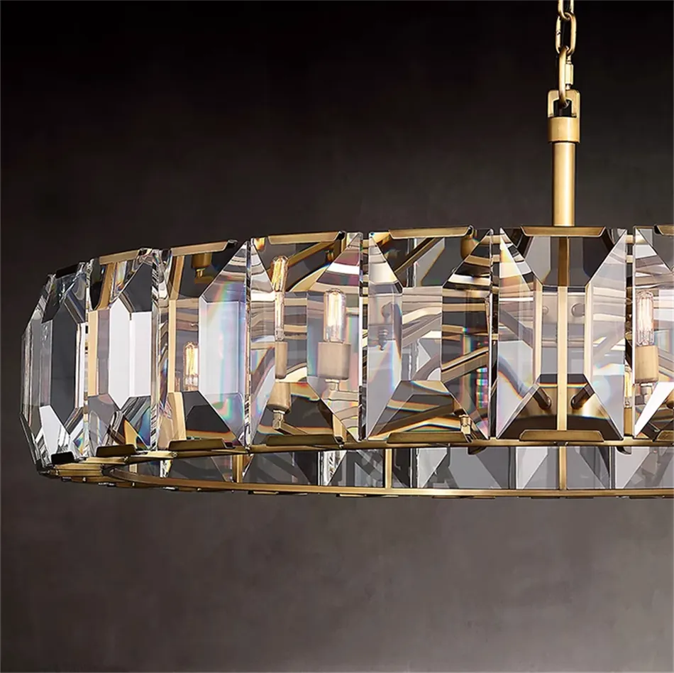 Navi Elegant Dimmable Crystal Chandelier