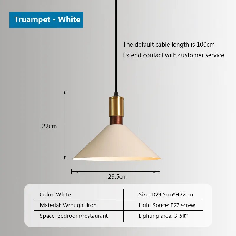 Nordic Industrial retro loft simple Hanging Light
