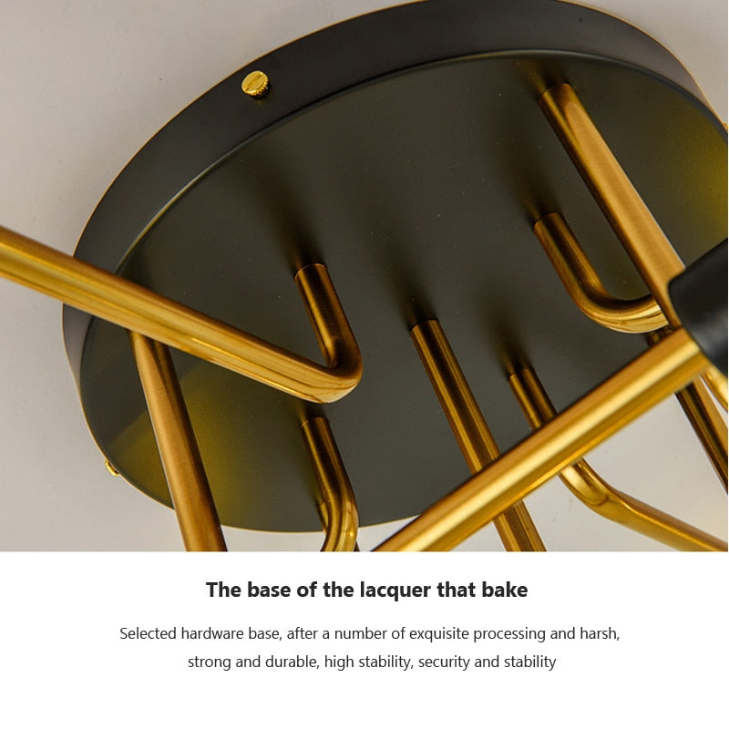 Wad Nordic Round Glass Chandelier