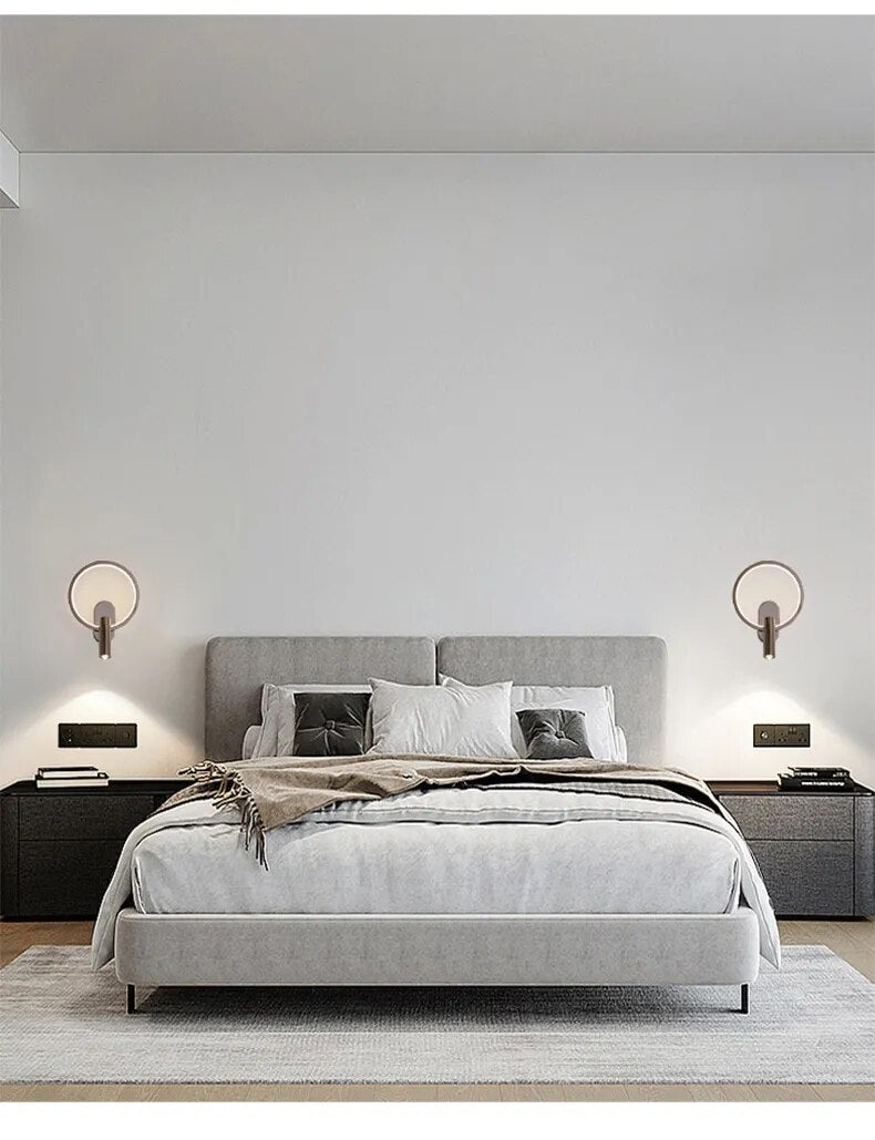 Touch Sensor Rotatable Spotlight Modern LED Wall Lights