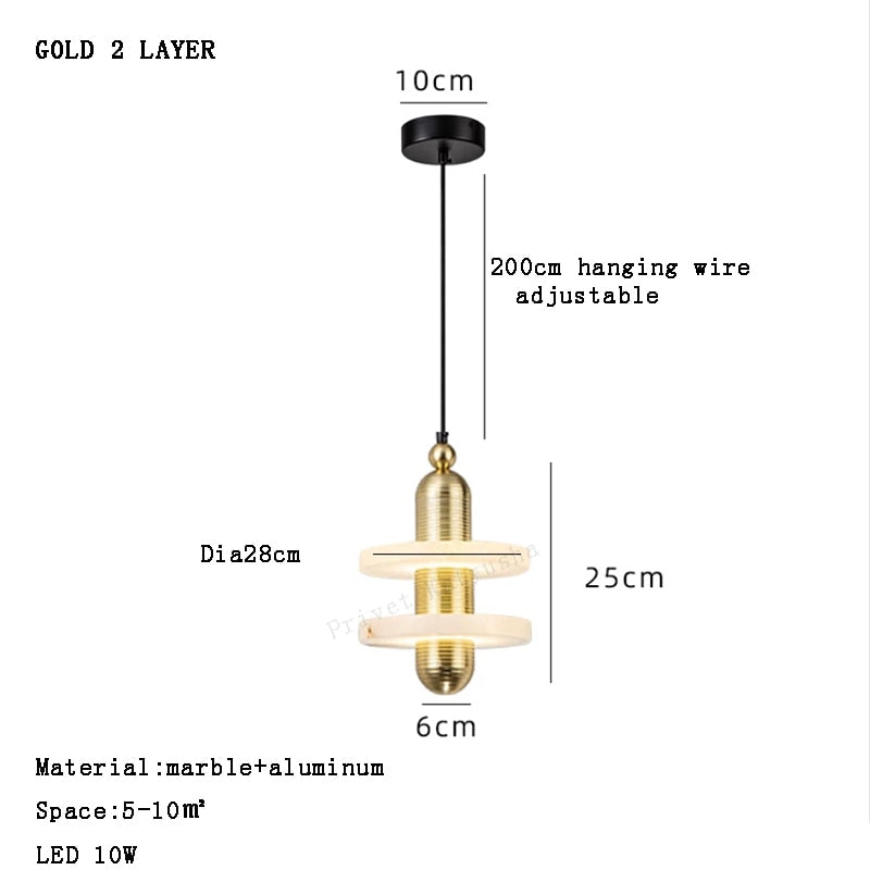 Privet Pendant Light Luxury Fixture