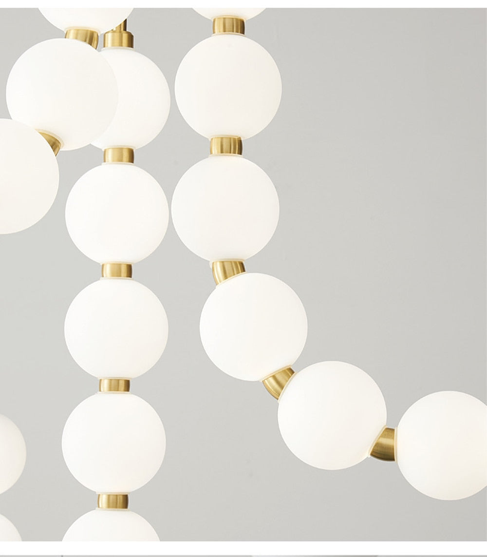 Mak Modern White Ball Pendant Light