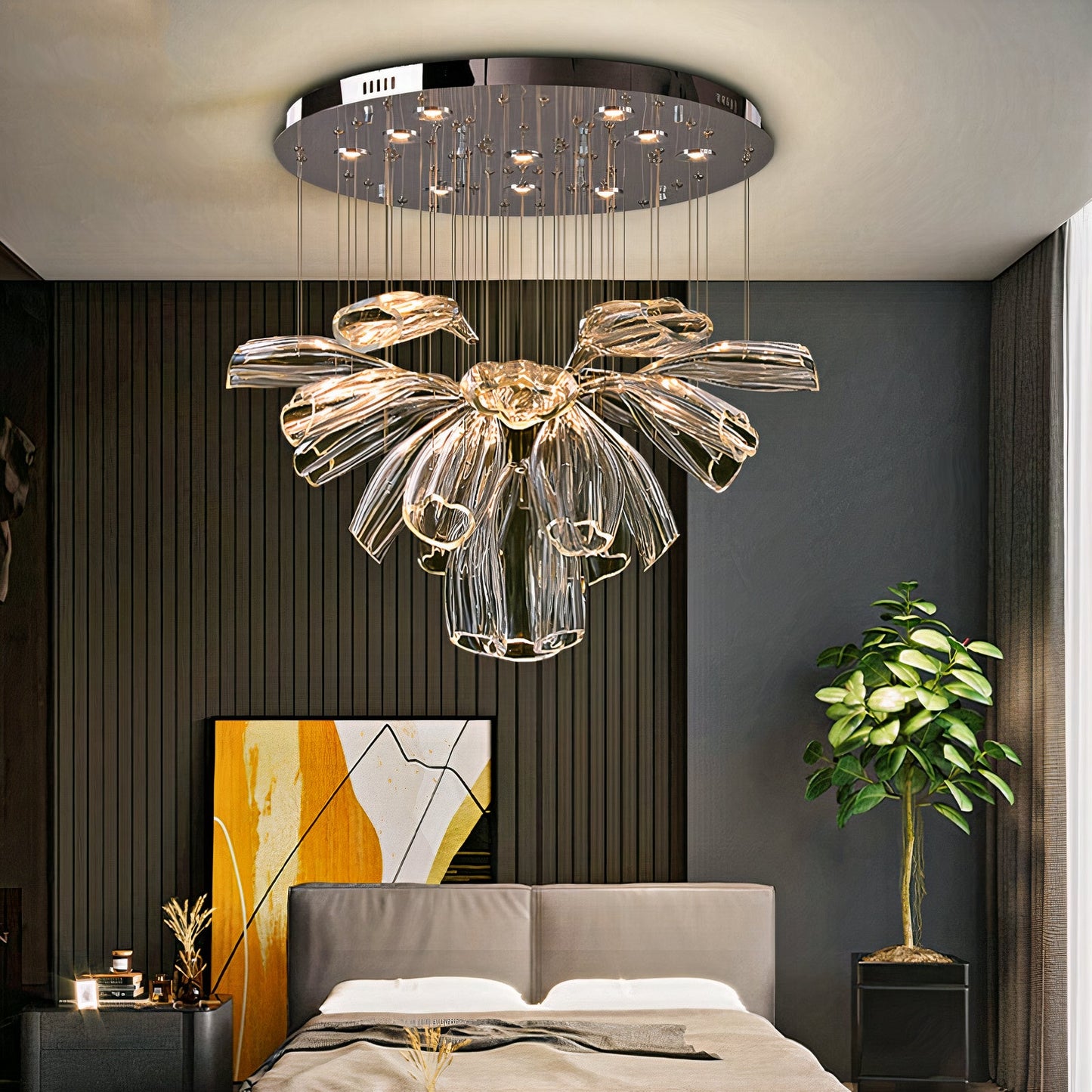 Ylk Luxury Crystal Chandelier Lamp