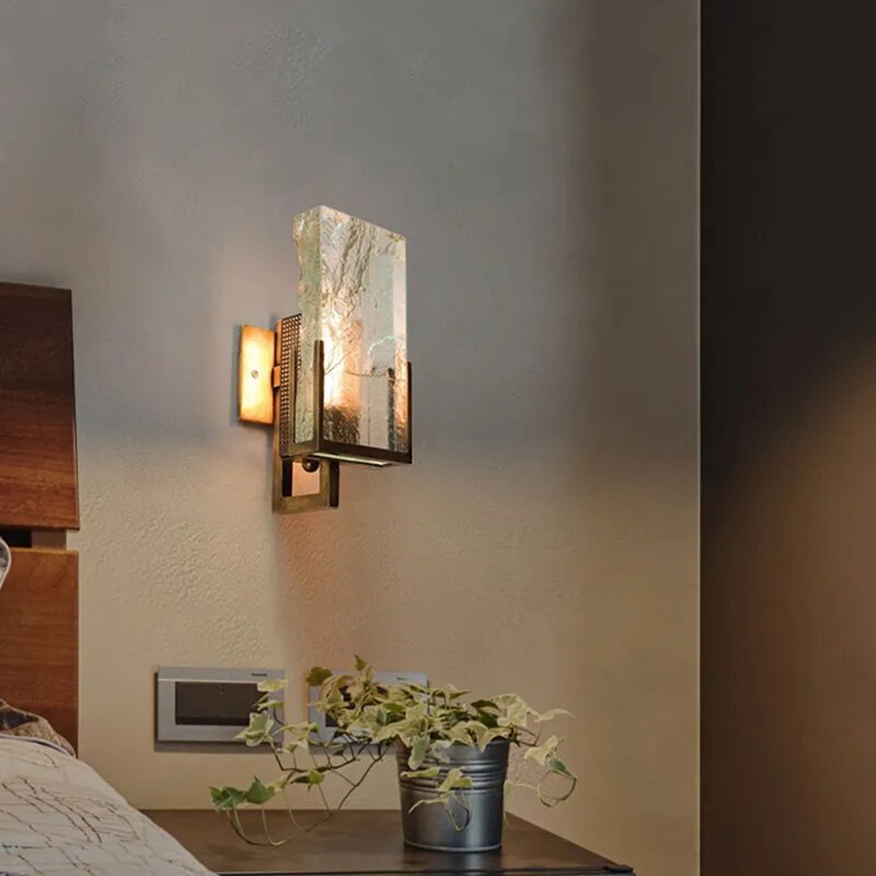 Vintage Bedroom Bedside Wall Lamp Luxury