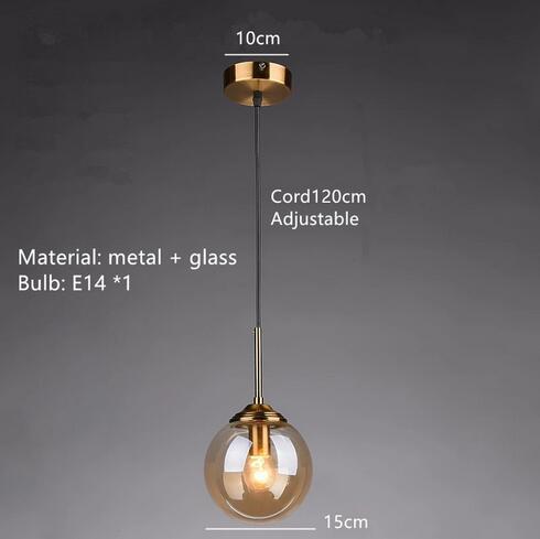 Eira Glass bubble chandelier Kitchen Island light