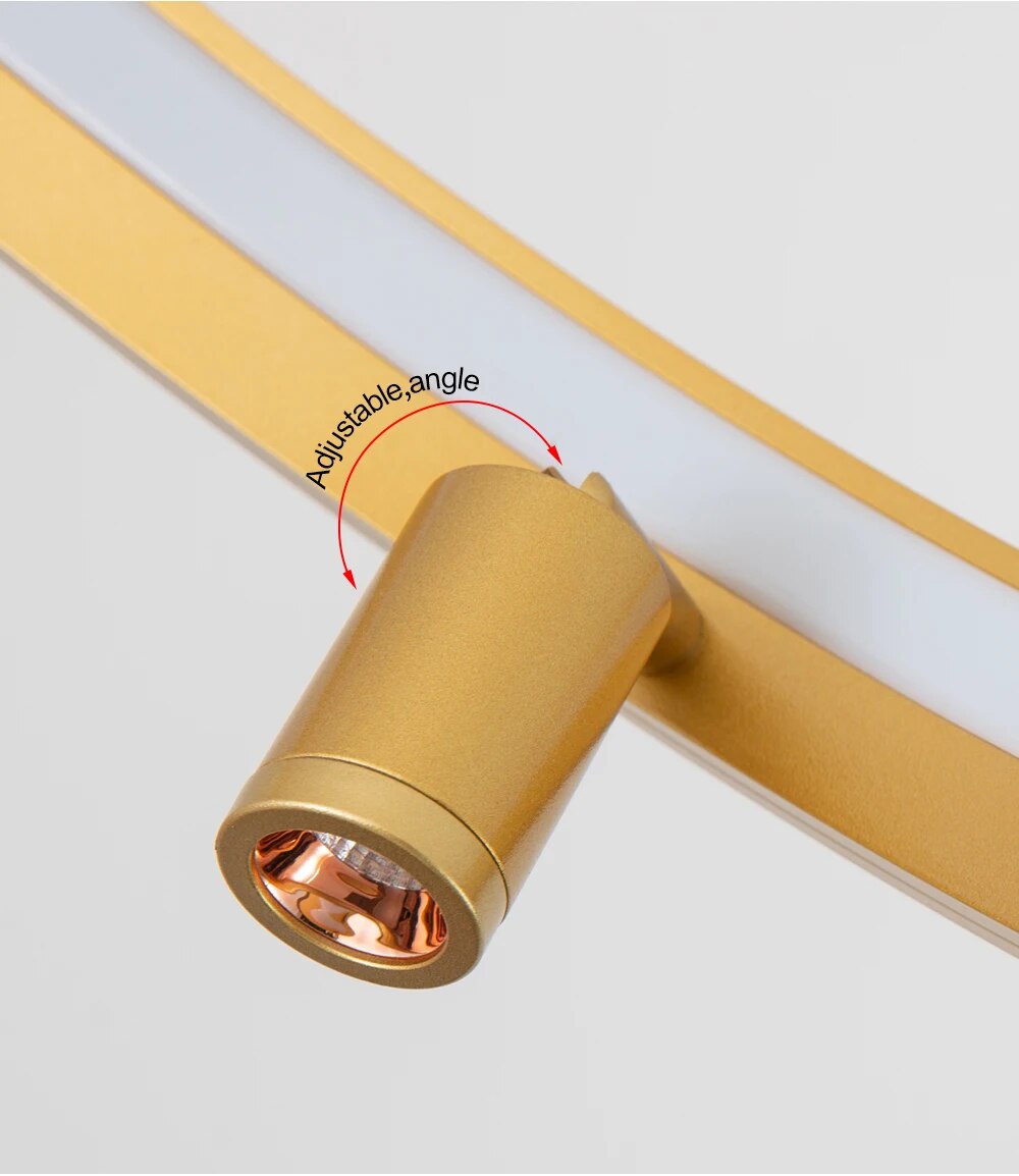 Ylk Black/Gold Spotlight Chandelier