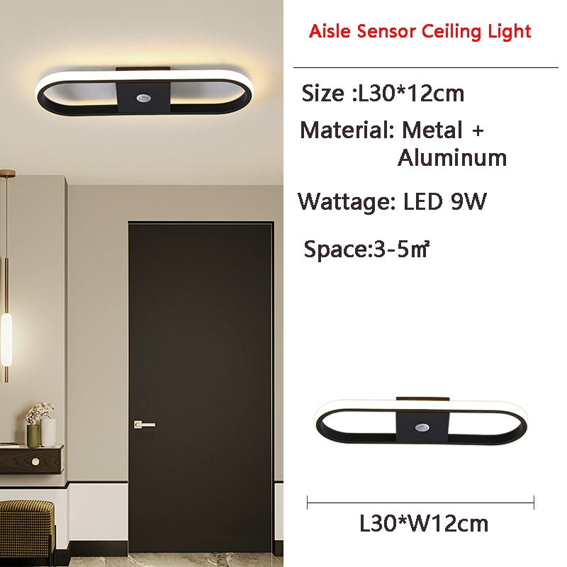 Human PIR Motion Sensor LED Ceiling Lamp