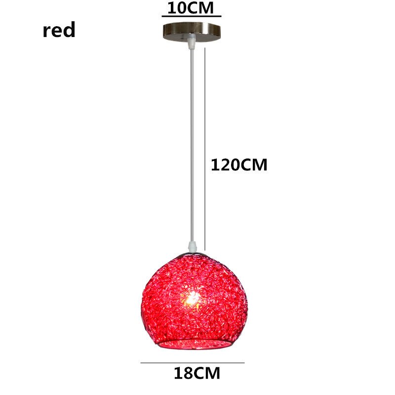 HEN Aerin Spherical Aluminum Wire Pendant Lights Color Macaron Suspension Luminaire