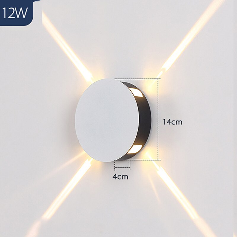 Won Outdoor Waterproof Crossing Sconces