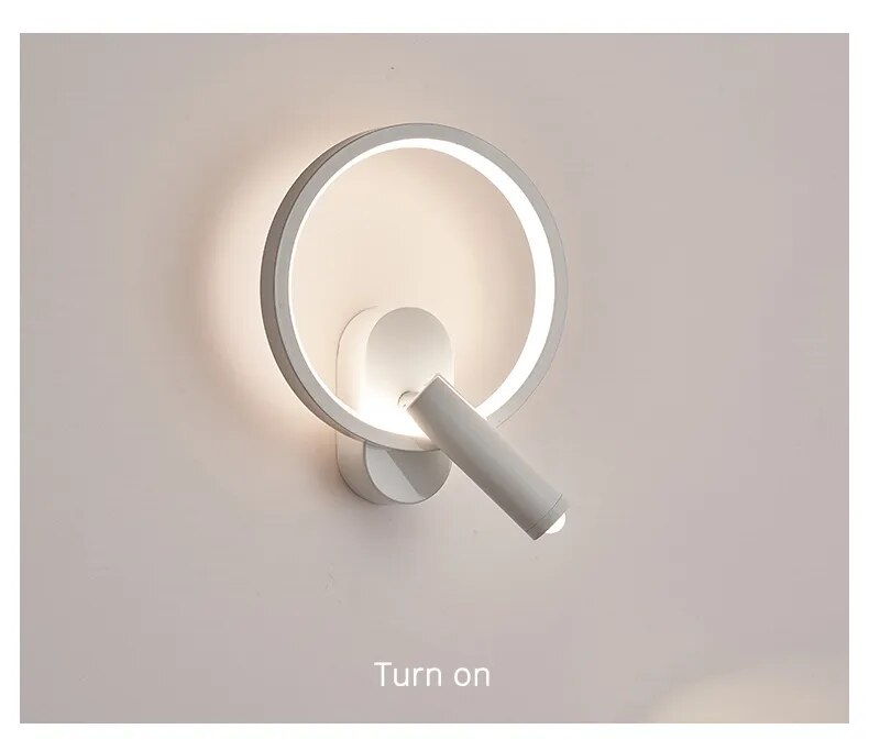 Touch Sensor Rotatable Spotlight Modern LED Wall Lights