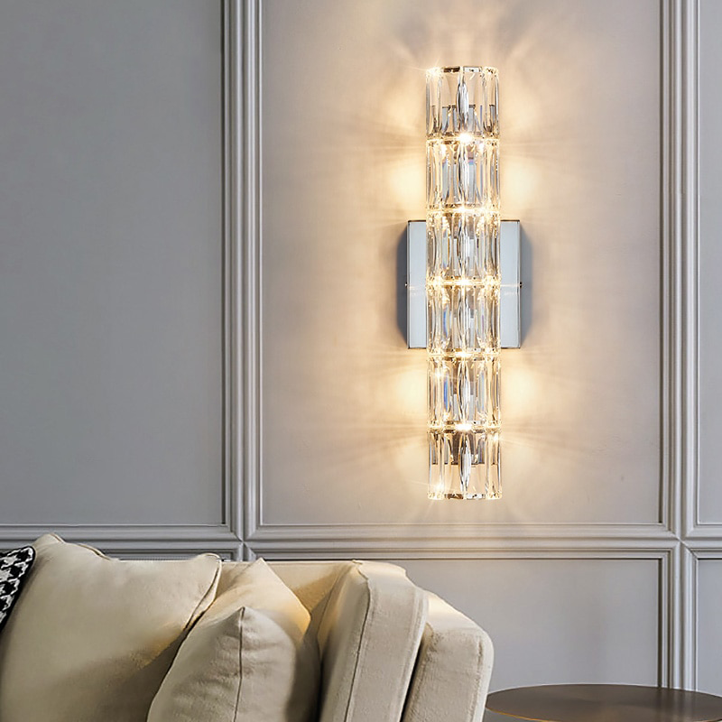 IIS Modern Wall Lamp Interior Lighting Silver Finish G4 Wall Fixture