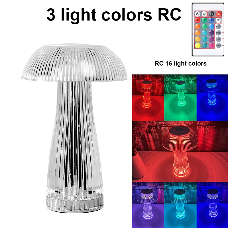 BAN Jellyfish lampshade LED night light table lamp