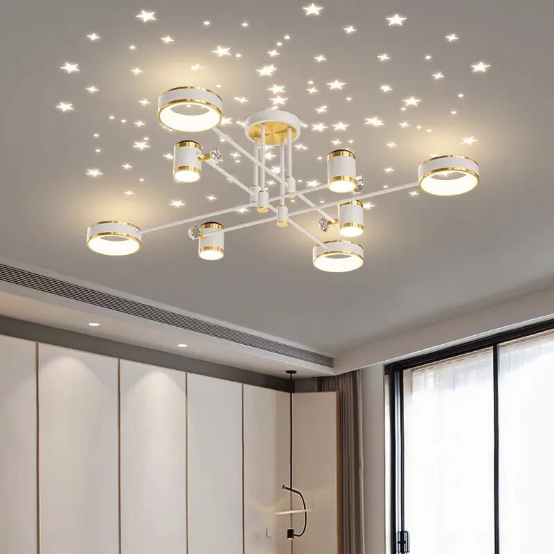Nordic Starry Ceiling Chandelier Light