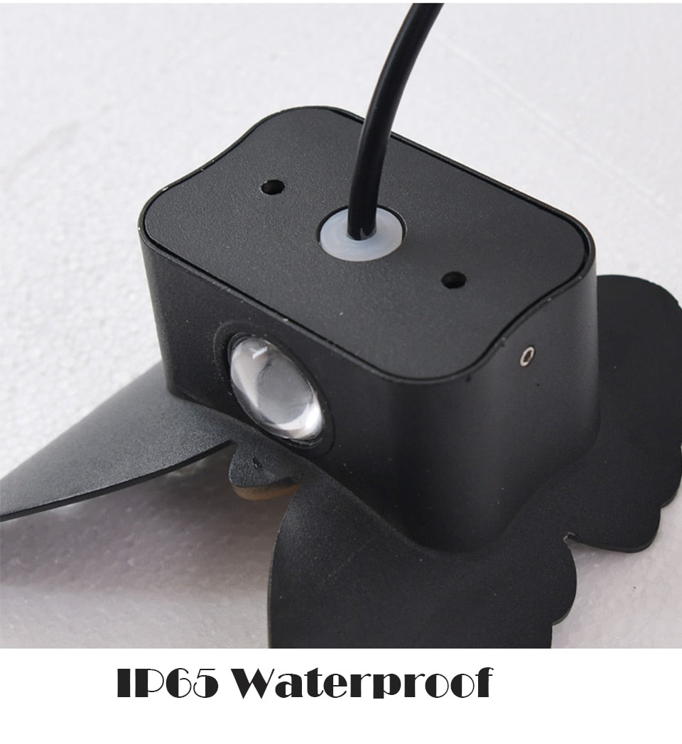 IIS  Butterfly Shape 6W Outdoor Lighting Waterproof LED Garden Light