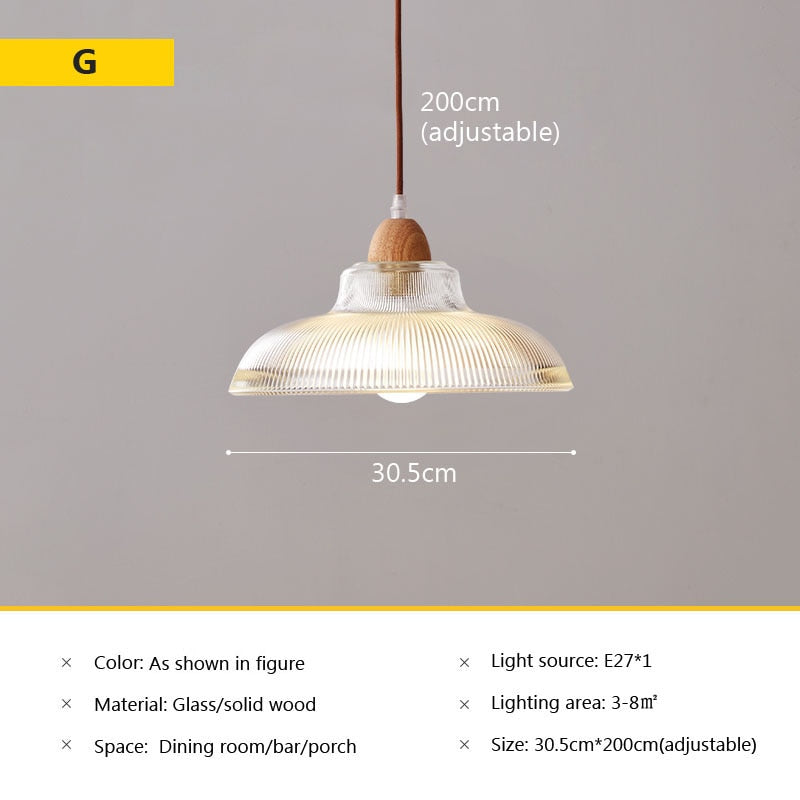 Wad Nordic Glass Pendant Lamp