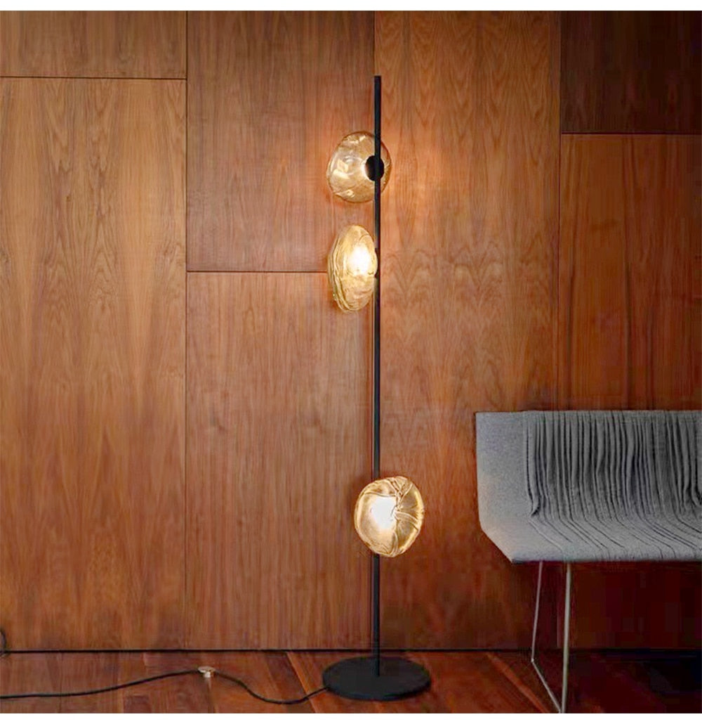 MAK Table/Floor/Stand Cloud Artistic Floor Lamps Glass LED Lighting Gray Nightlight