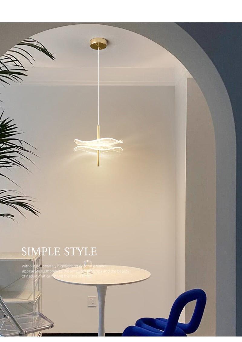 Lyf Lotus Leaf Eira Pendant Light