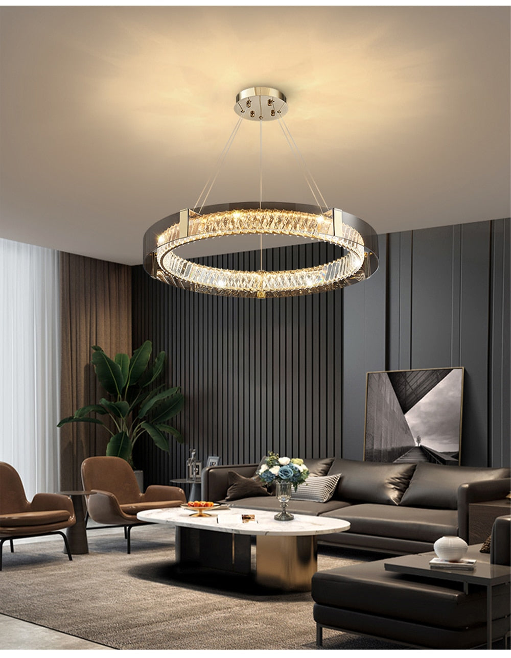 Mak Plafonnier Crystal Pendant Light