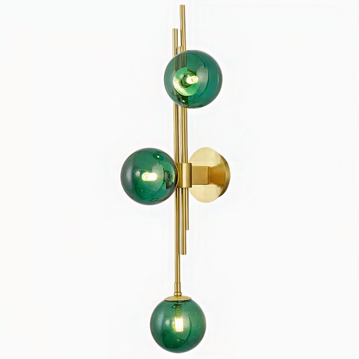 OUD Shadowcaster Green White Glass Ball Wall Lamps