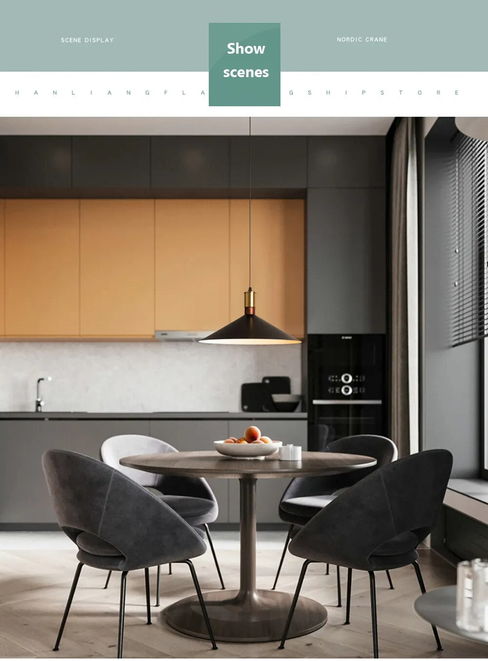 Nordic Industrial retro loft simple Hanging Light