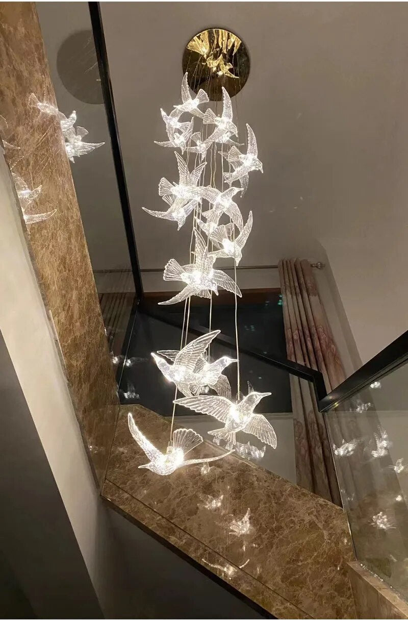 Ylk Bird Design Chandelier Light