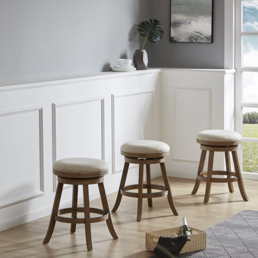 Sylvi - Bar Stool Backless Swivel Counter Stool