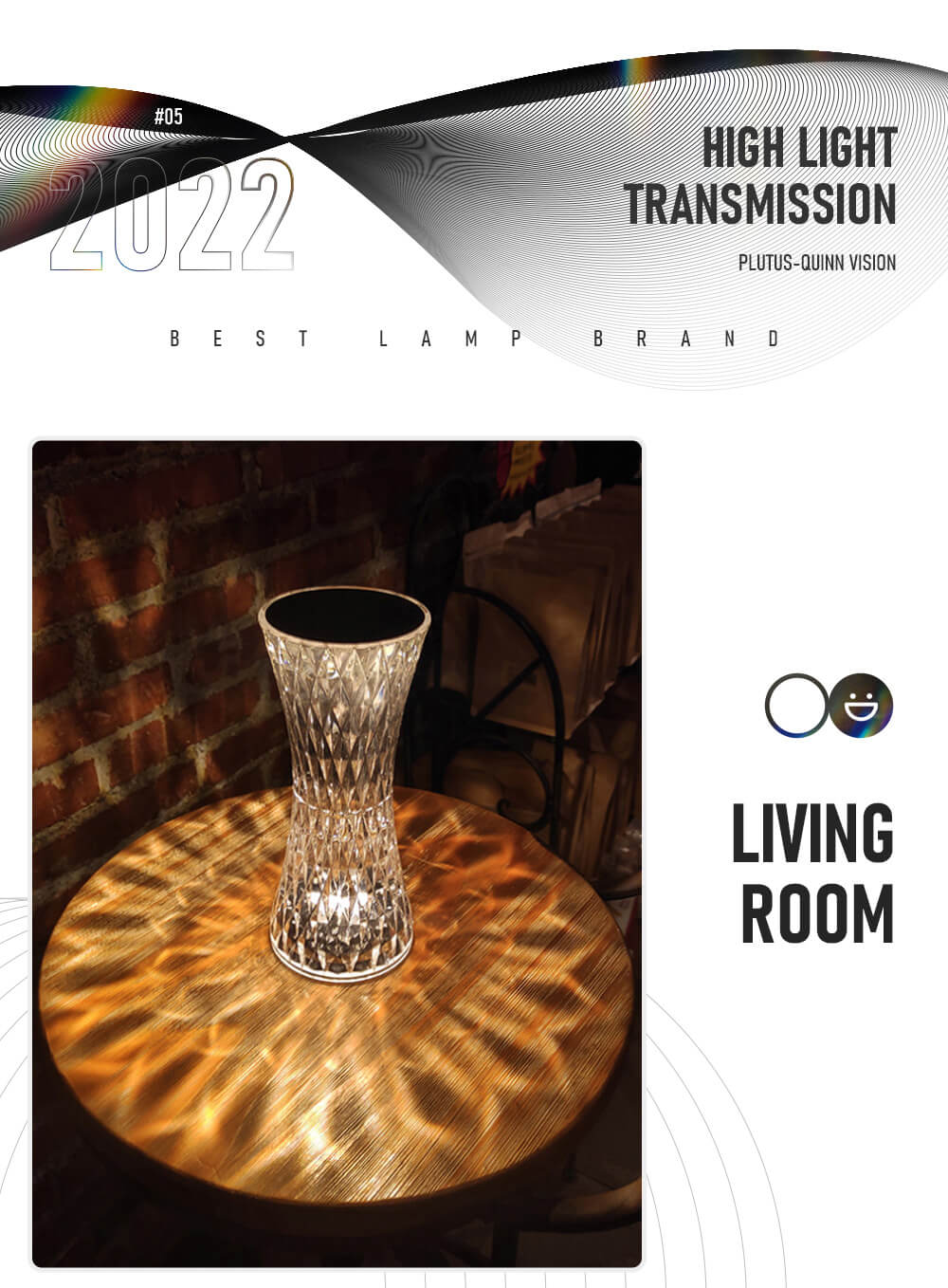 Pq Rane LED Crystal Night Light