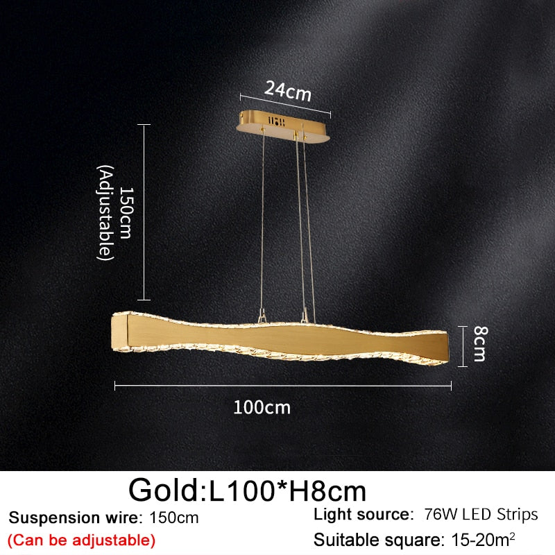 Ylk Modern Crystal Chandelier Fixture