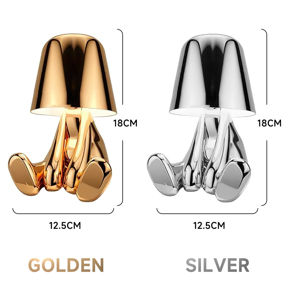PQ Golden/Silver Statuette LED Aluminum