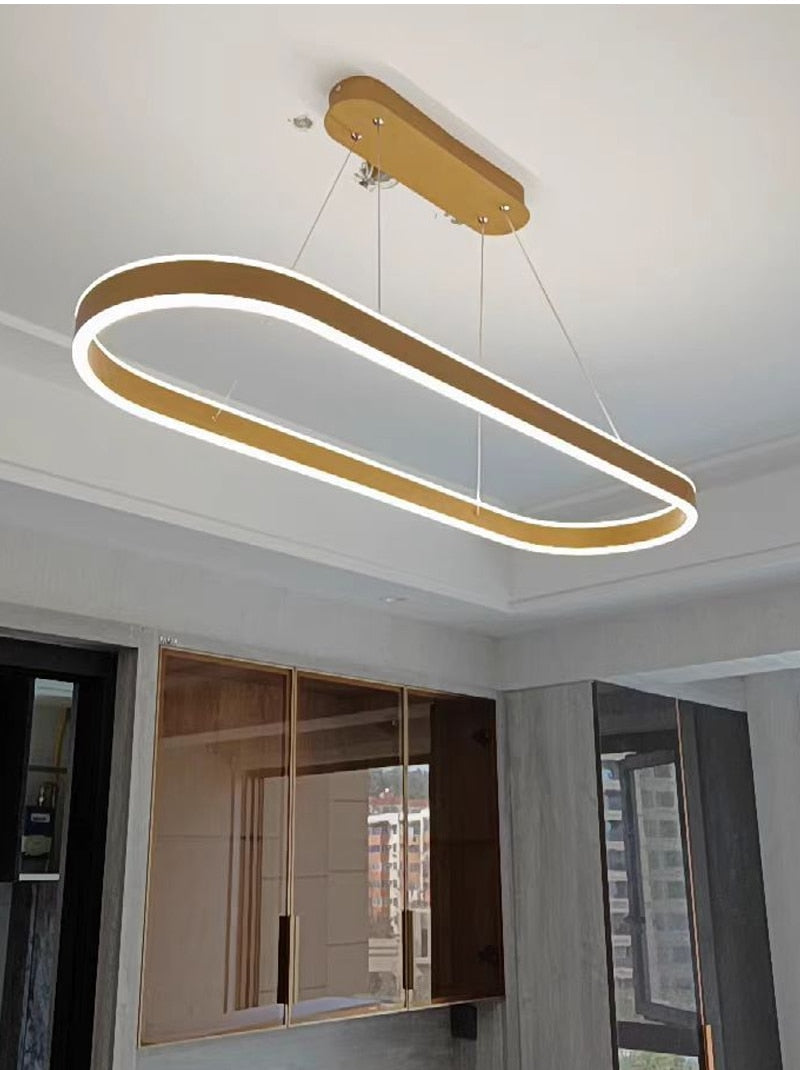 Ylk Oval Design Modern Chandelier