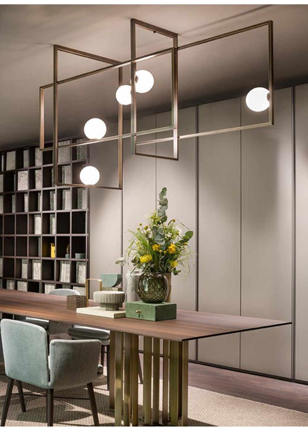 Mak Rectangle Modern Artistic Ceiling Light