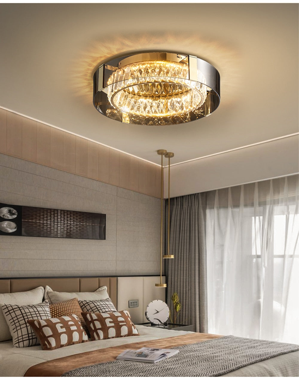 Mak Plafonnier Crystal Pendant Light