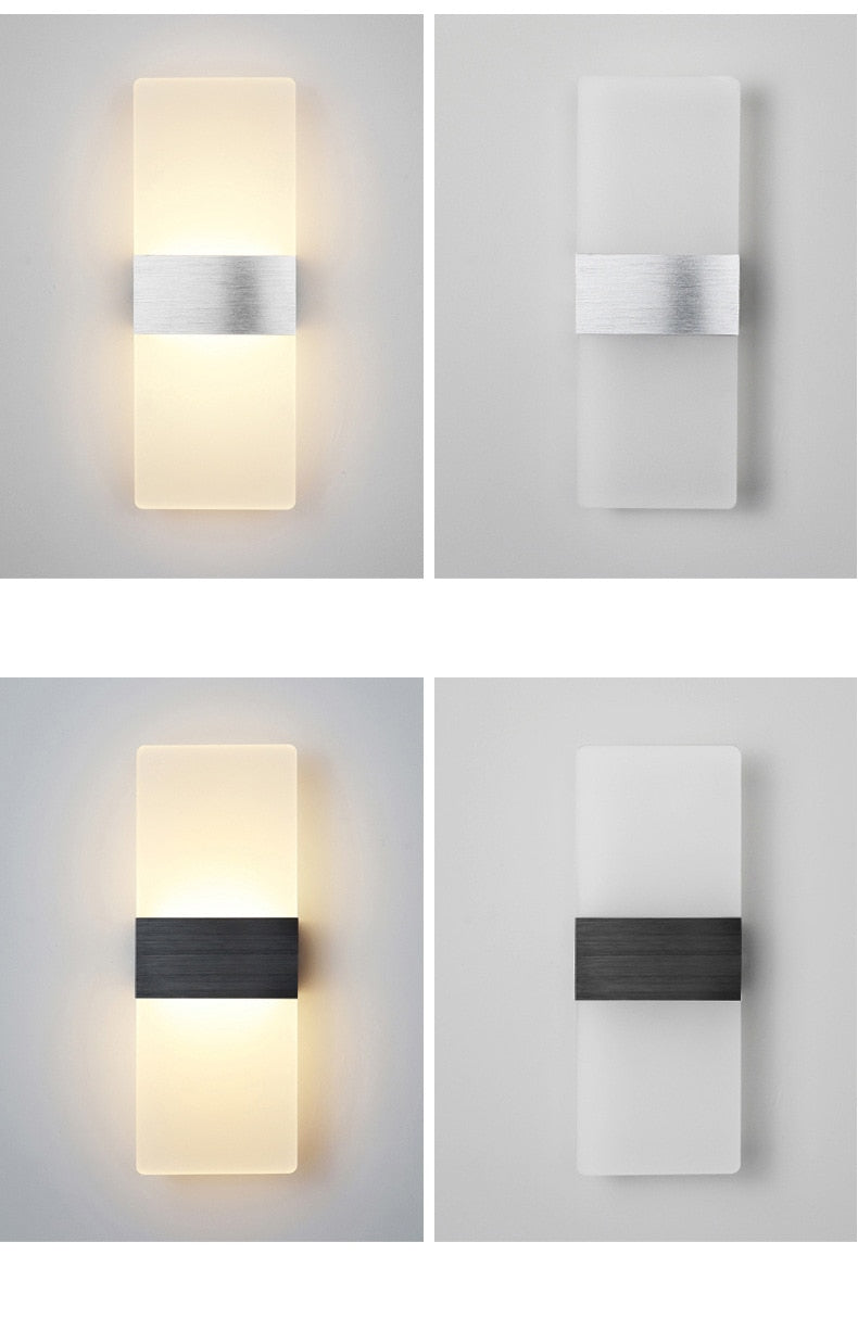 WIN LED Touch Sensor Switch Acrylic Wall Lamp
