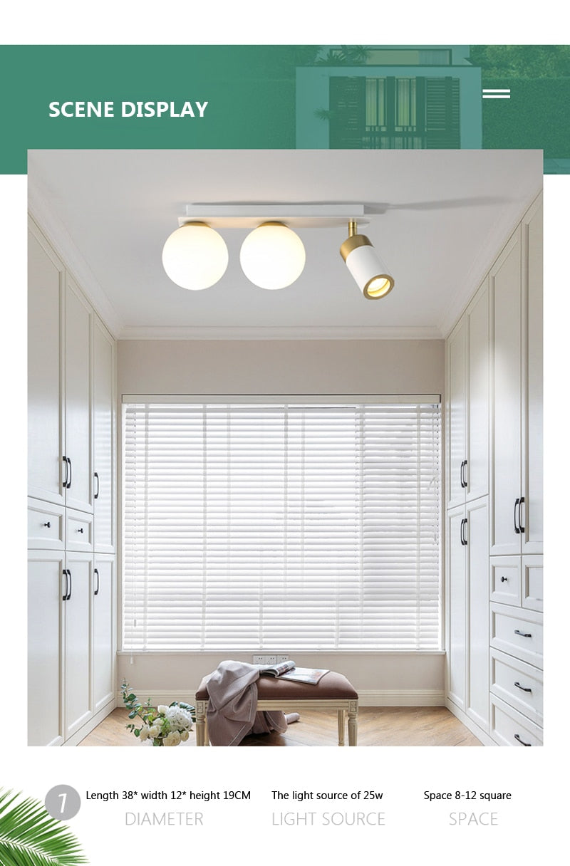 Wad Nordic Modern Glass Ball Lamp