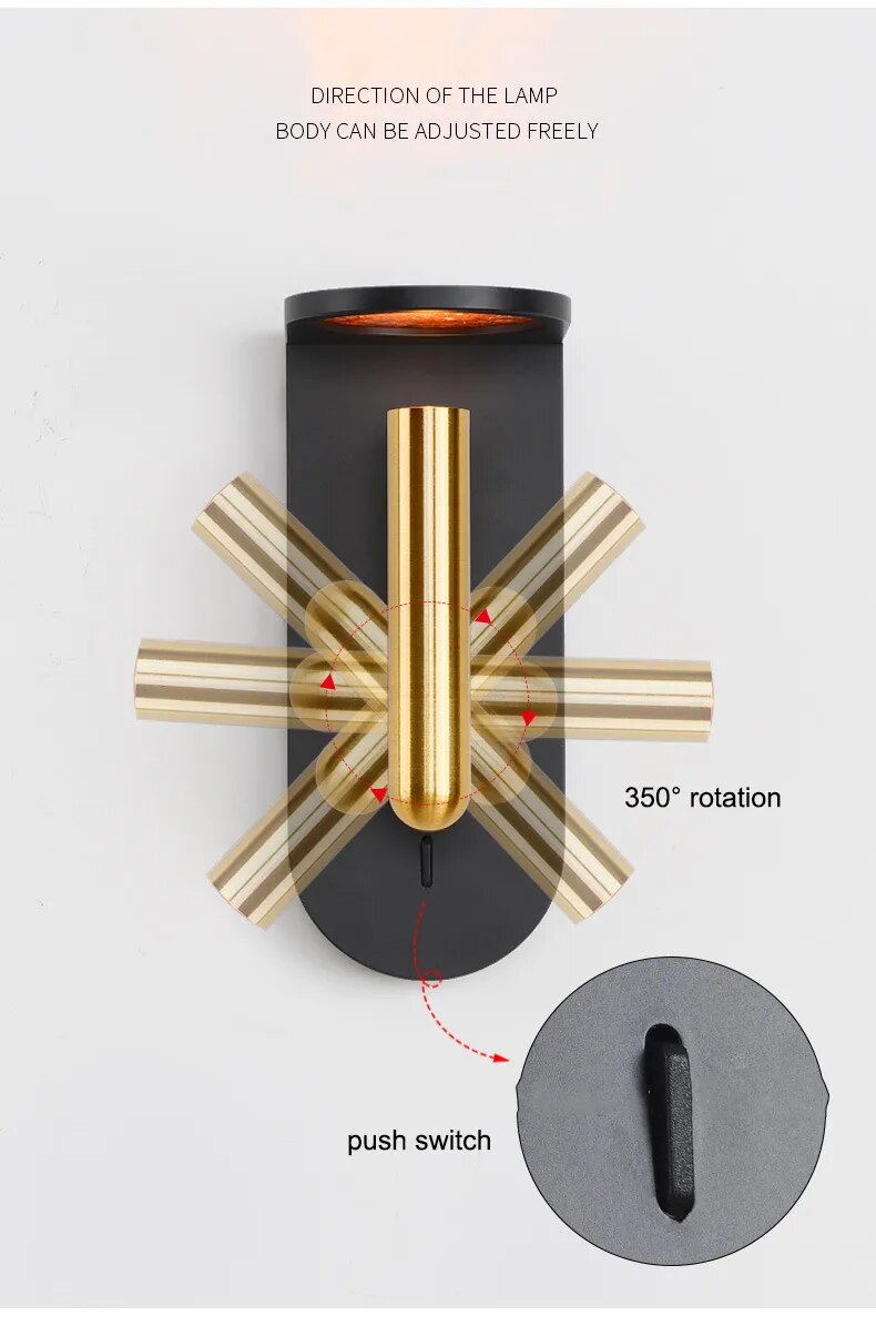 350° Nordic Flame Effect Wall Atmosphere Decorative Wall Lights