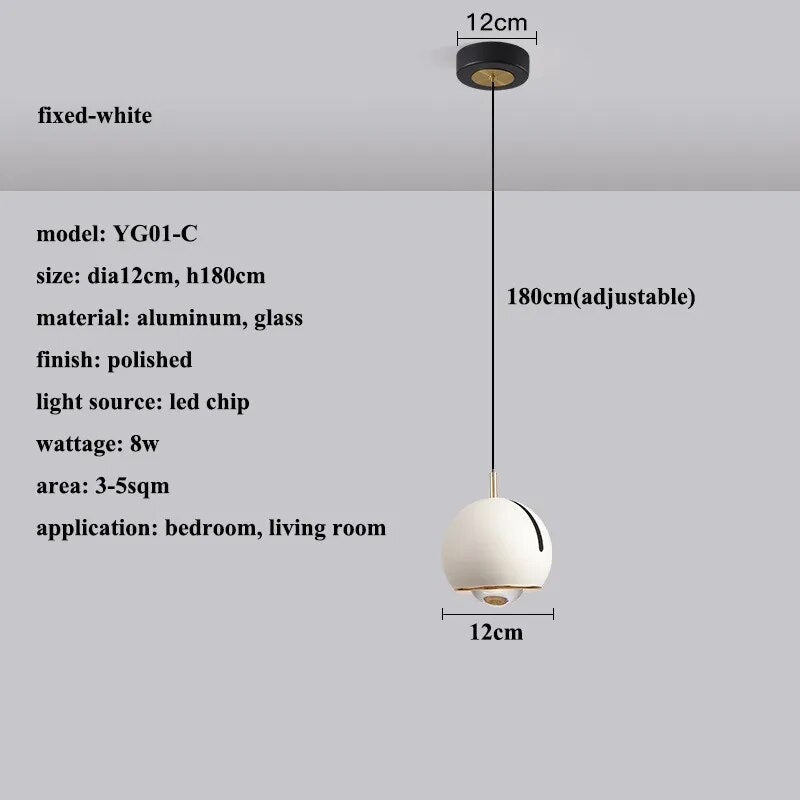 Tirila Modern Adjustable Angle Led Pendant Light