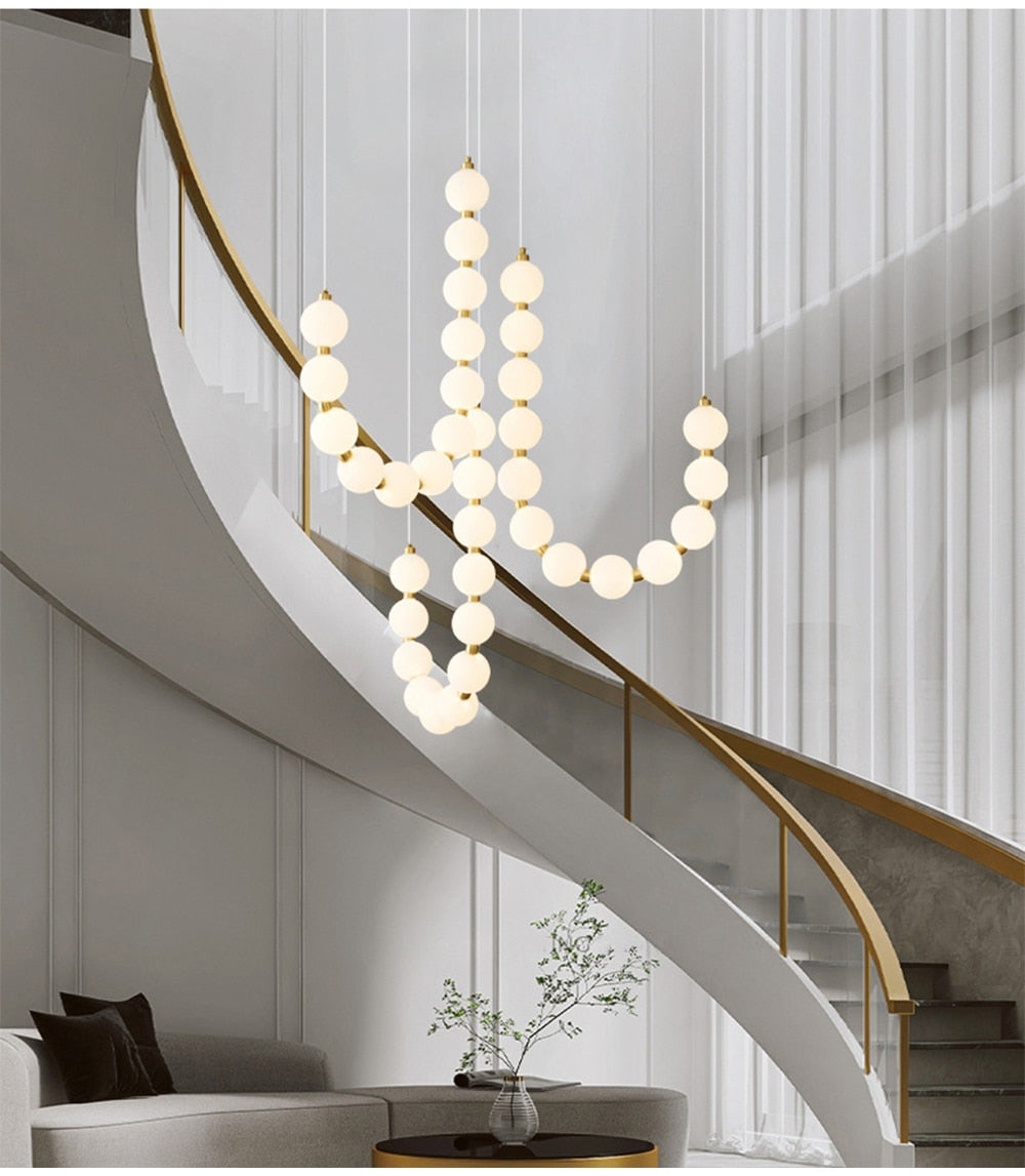 Mak Modern White Ball Pendant Light