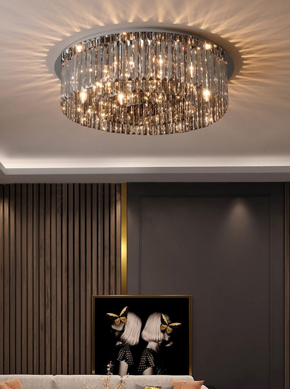 Ylk Luxury Black Ceiling Chandelier