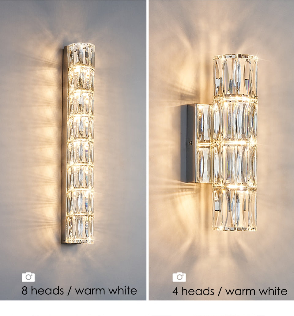 IIS Modern Wall Lamp Interior Lighting Silver Finish G4 Wall Fixture