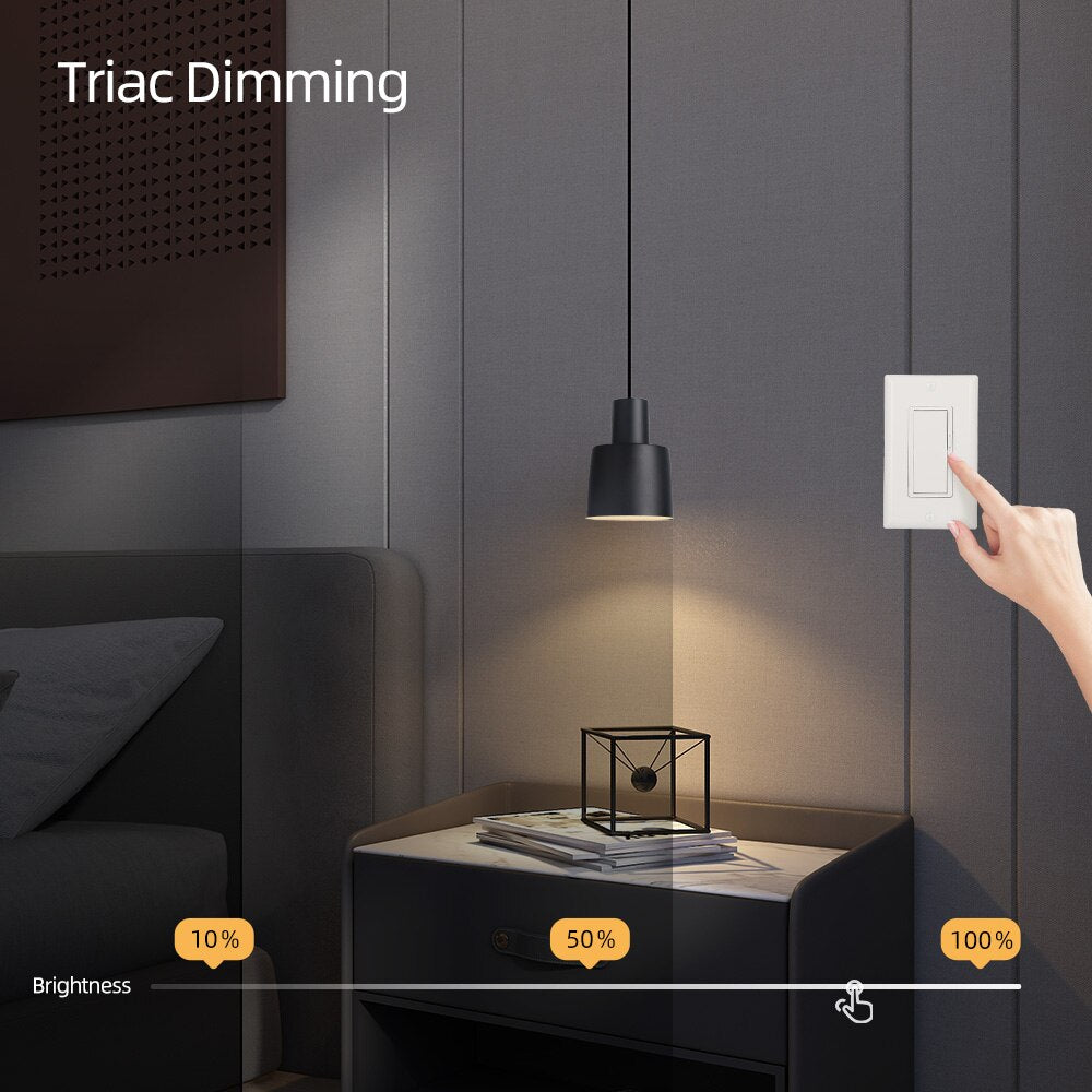 AiS Dimmable Pendant Light 9W CRI97 Adjustable Length Minimalist Style