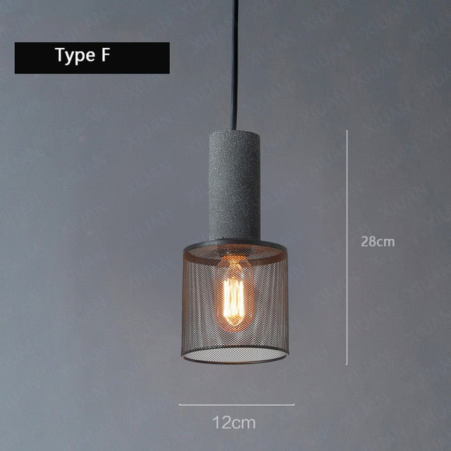 Aslak Loft Cement Pendant Lamp