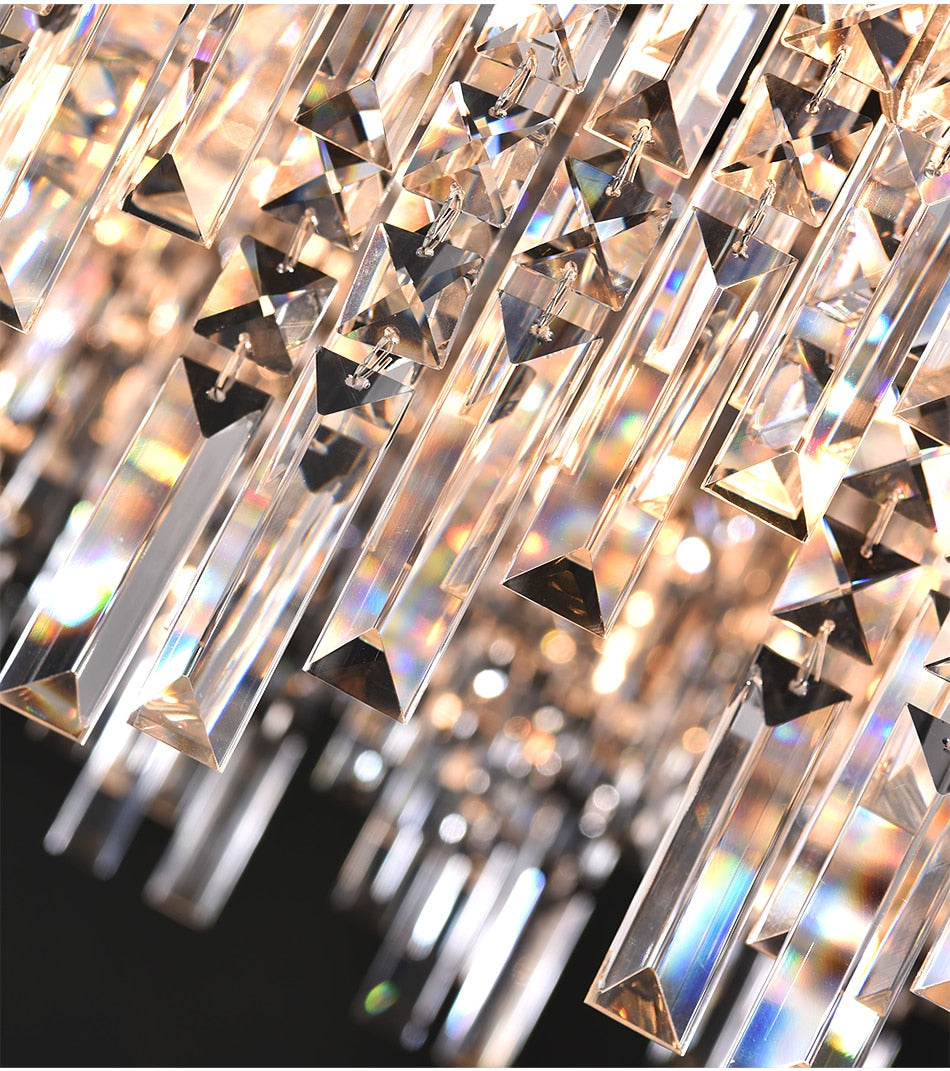 Ylk Violet Crystal Chandelier Decor