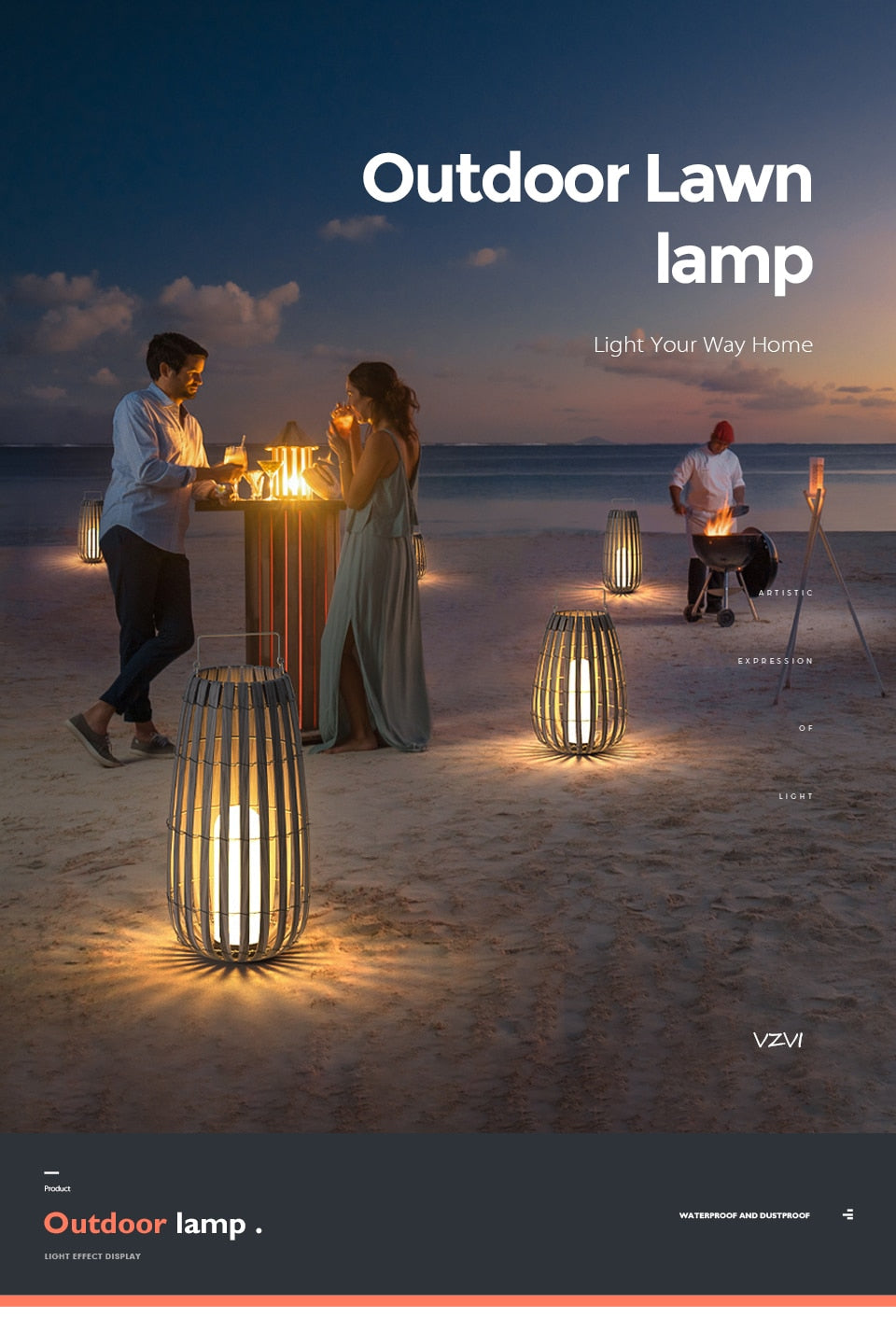 Vz Miha Waterproof Outdoor Landscape Lamps