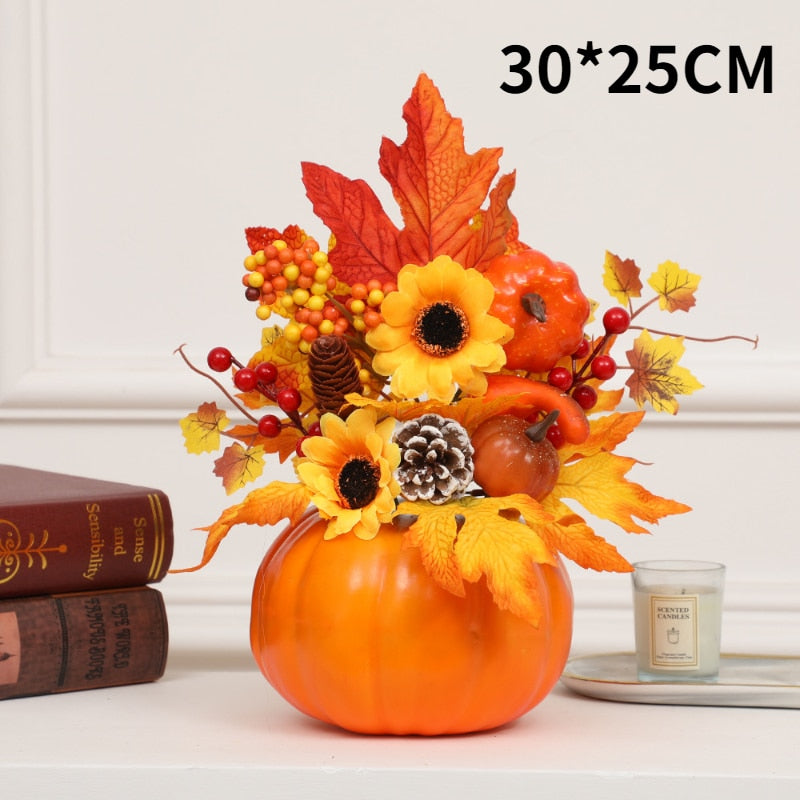 Hakon - Artificial Pumpkin Sunflower Ornament Fall Decor Sale Bedroom Decor Fall Home Decor Fall Decor 2023