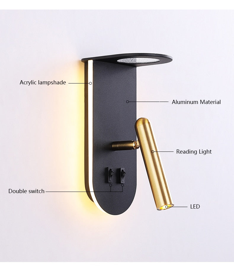 Win Nordic Flame Effect Wall Light